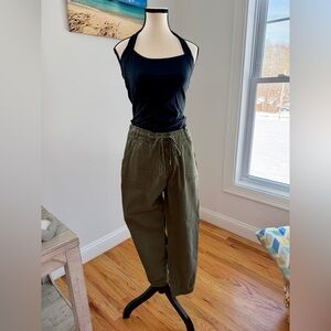 Olive Green Relax Fit Cargo Pants